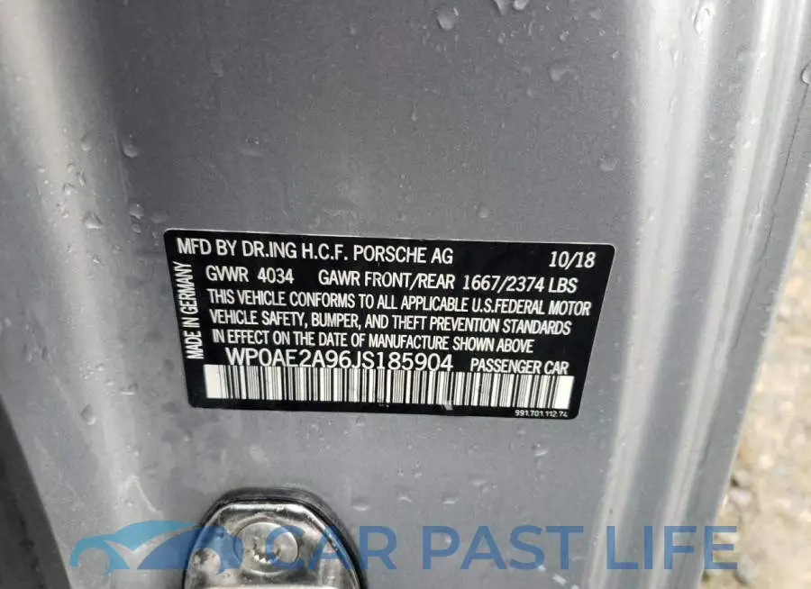 WP0AE2A96JS185904# 13