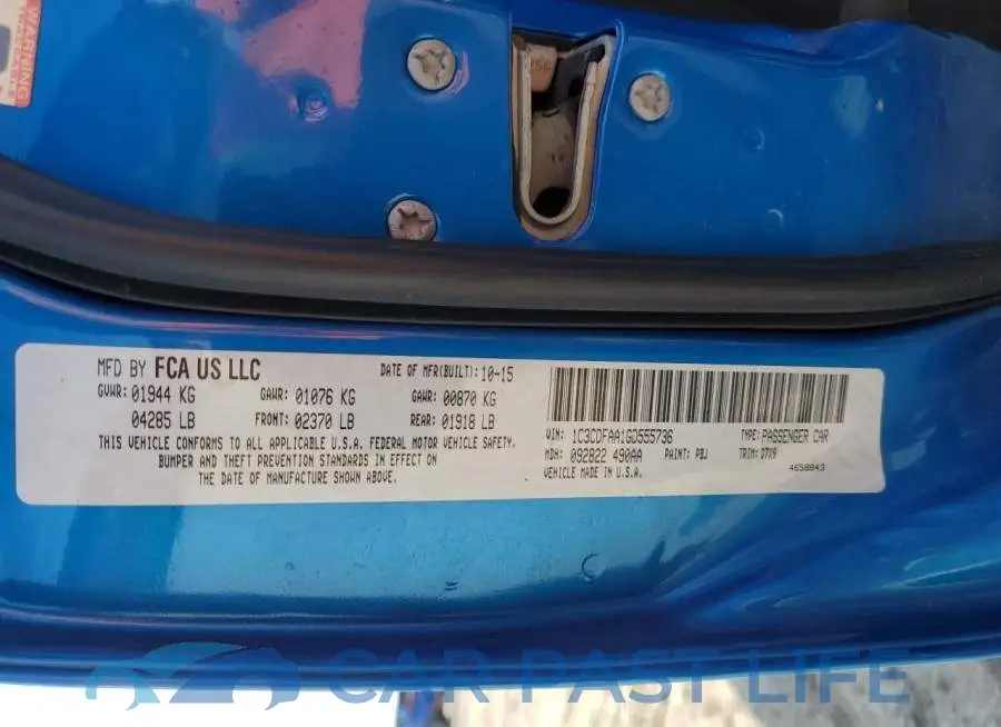 1C3CDFAA1GD555736# 12