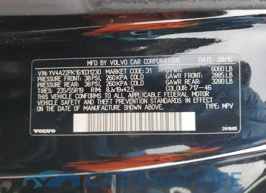 YV4A22PK1G1031230# 14