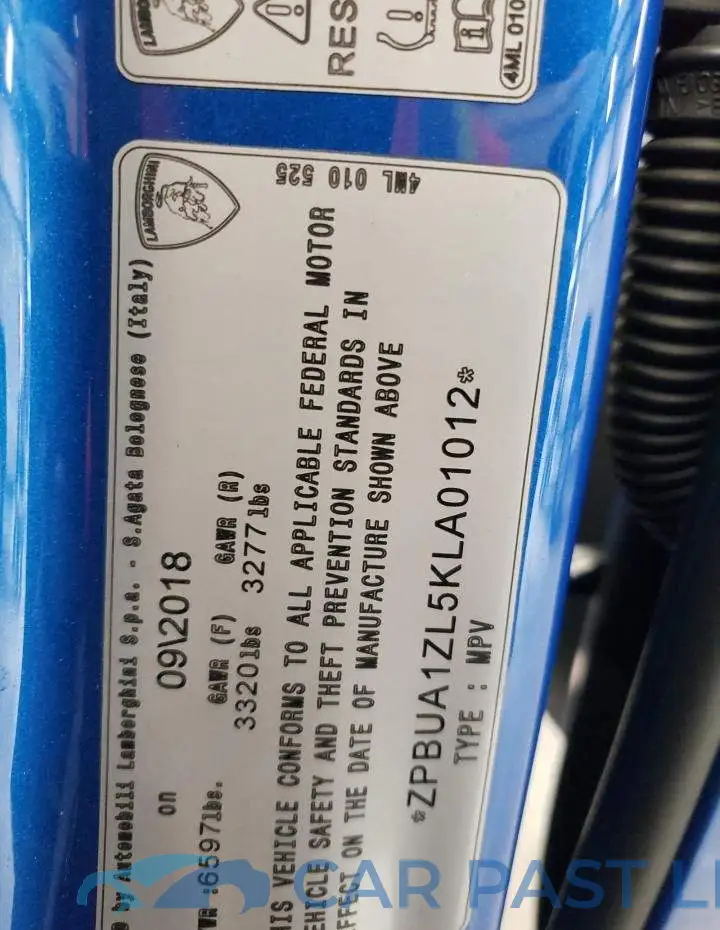 ZPBUA1ZL5KLA01012# 12