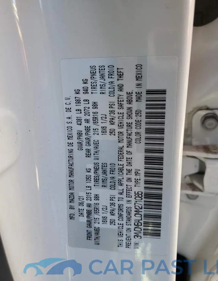 3MVDMBAL0MM271085# 13