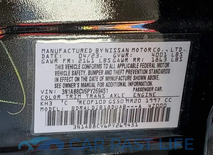 3N1AB8CV6PY269451# 12