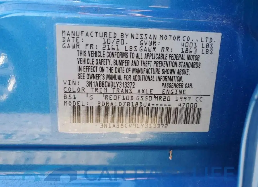 3N1AB8CV9LY313372# 13