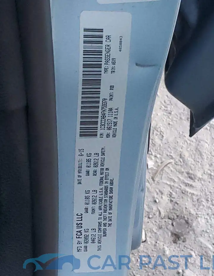 1C3CCCAB4FN759370# 12