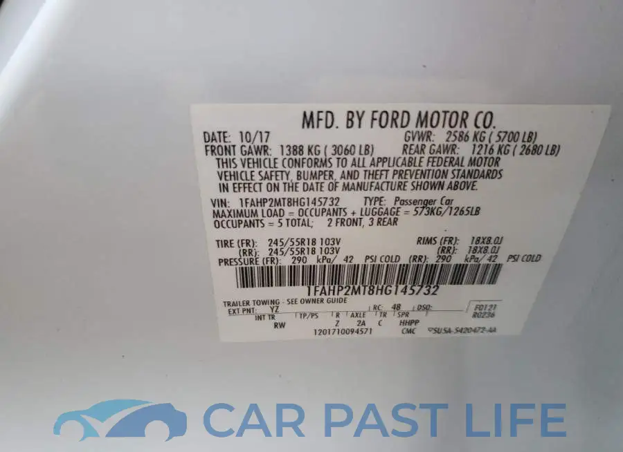 1FAHP2MT8HG145732# 12