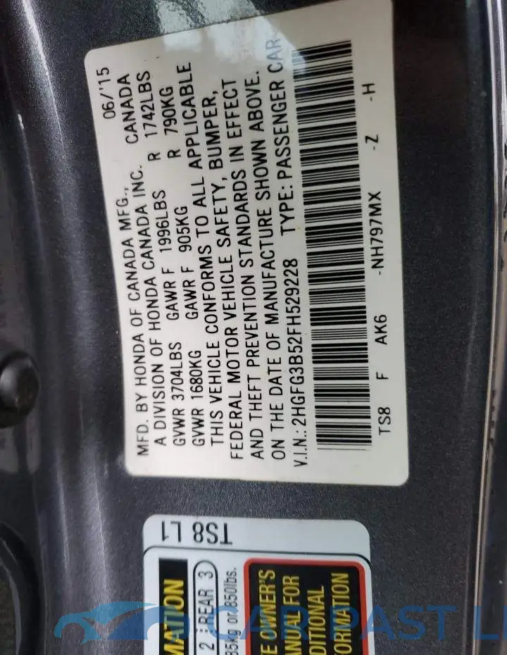 2HGFG3B52FH529228# 12