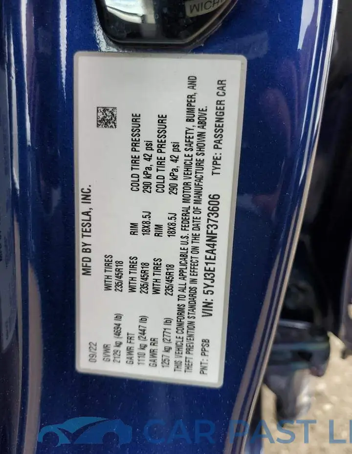 5YJ3E1EA4NF373606# 13