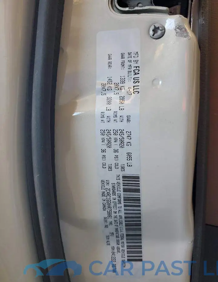 2C4RC1GGXHR758081# 13