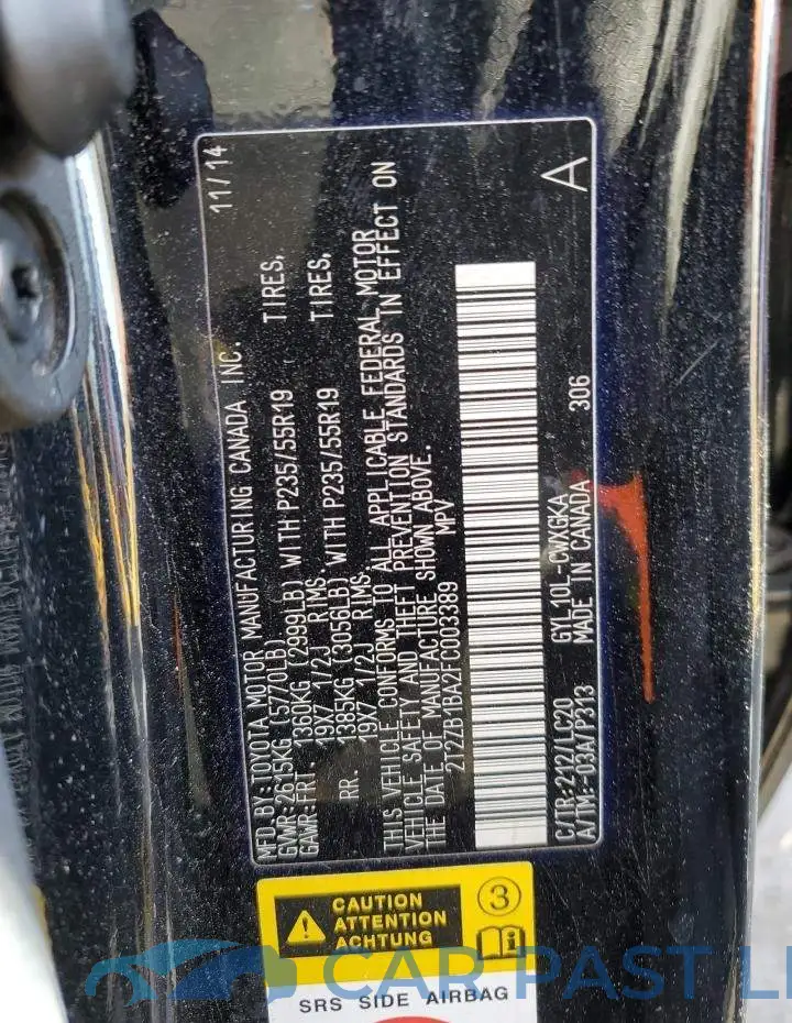 2T2ZB1BA2FC003389# 12