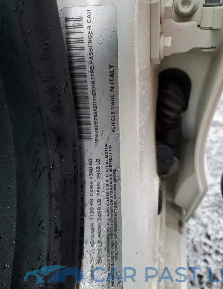 ZAM57XSA2G1167010# 12