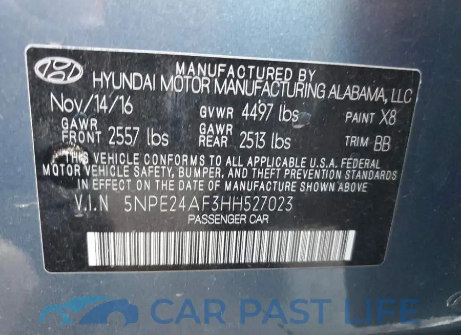 5NPE24AF3HH527023# 12