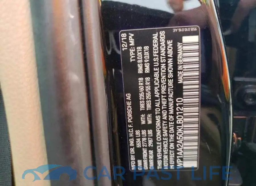 WP1AA2A50KLB01210# 13
