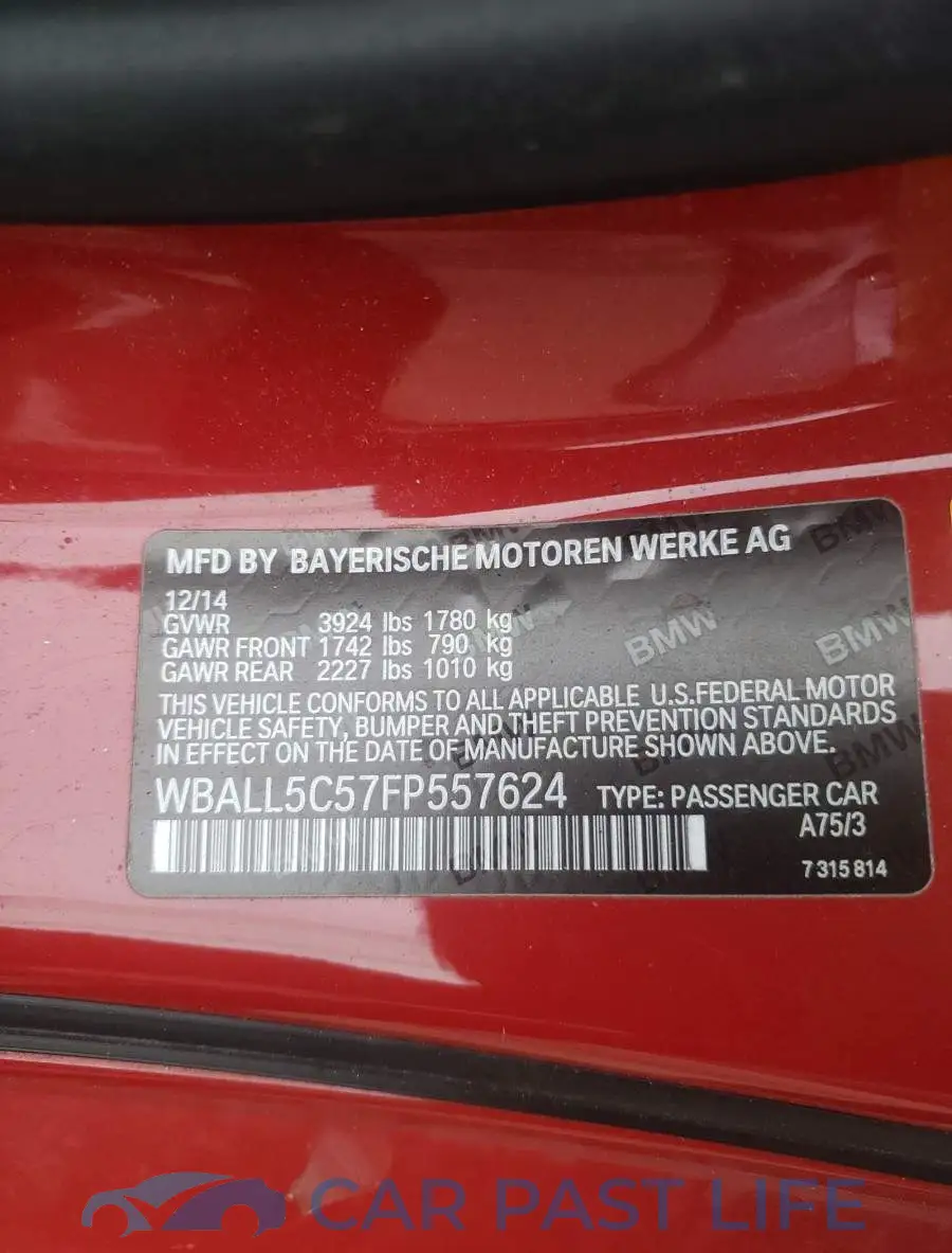 WBALL5C57FP557624# 10