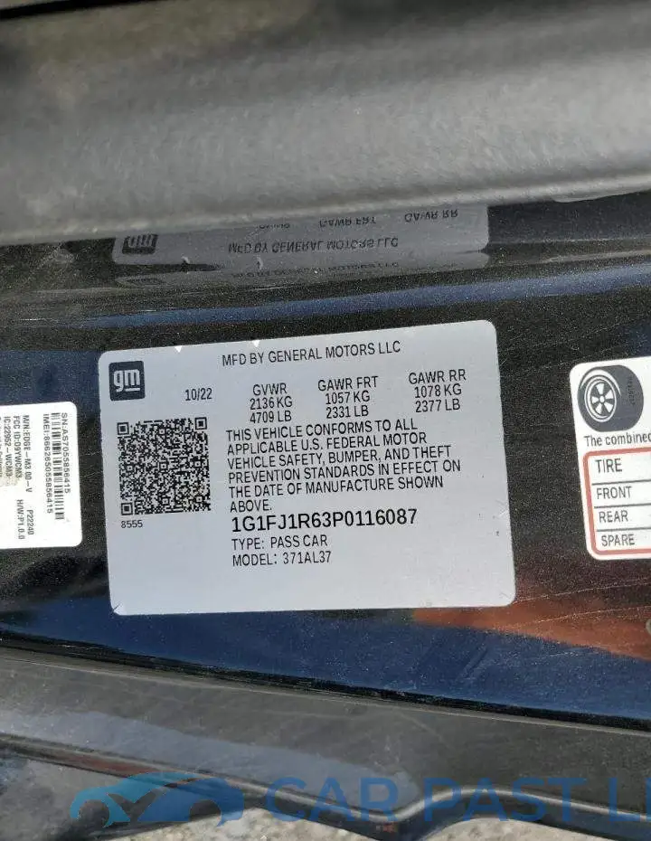 1G1FJ1R63P0116087# 13