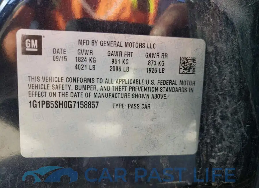 1G1PB5SH0G7158857# 12