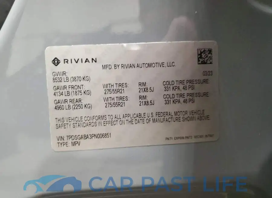 7PDSGABA3PN006851# 14