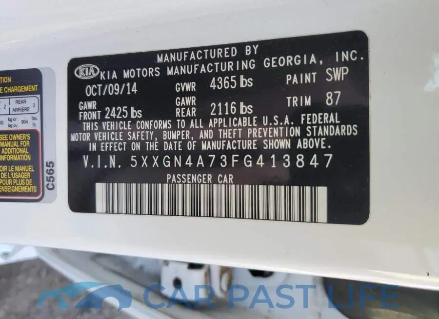 5XXGN4A73FG413847# 12