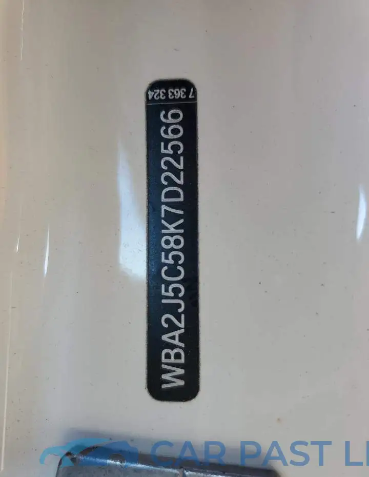 WBA2J5C58K7D22566# 12