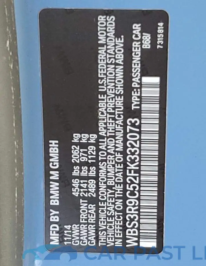 WBS3R9C52FK332073# 12