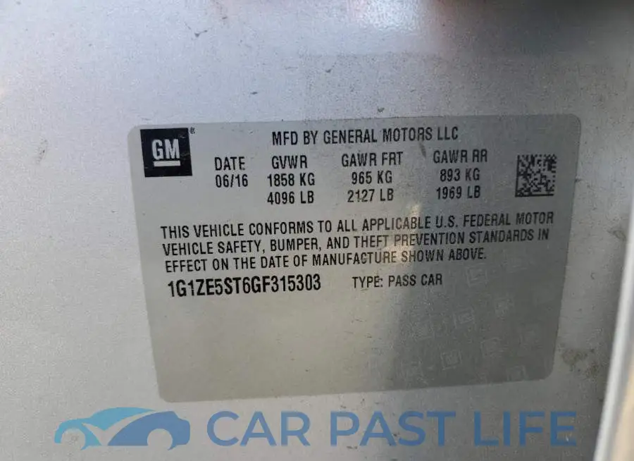 1G1ZE5ST6GF315303# 13