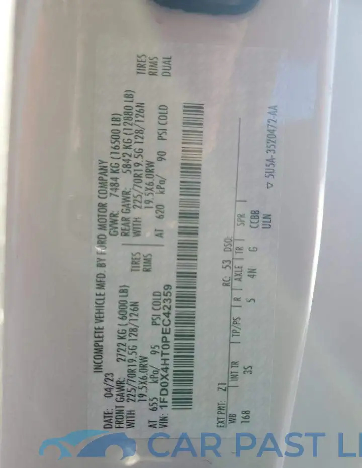 1FD0X4HT0PEC42359# 10