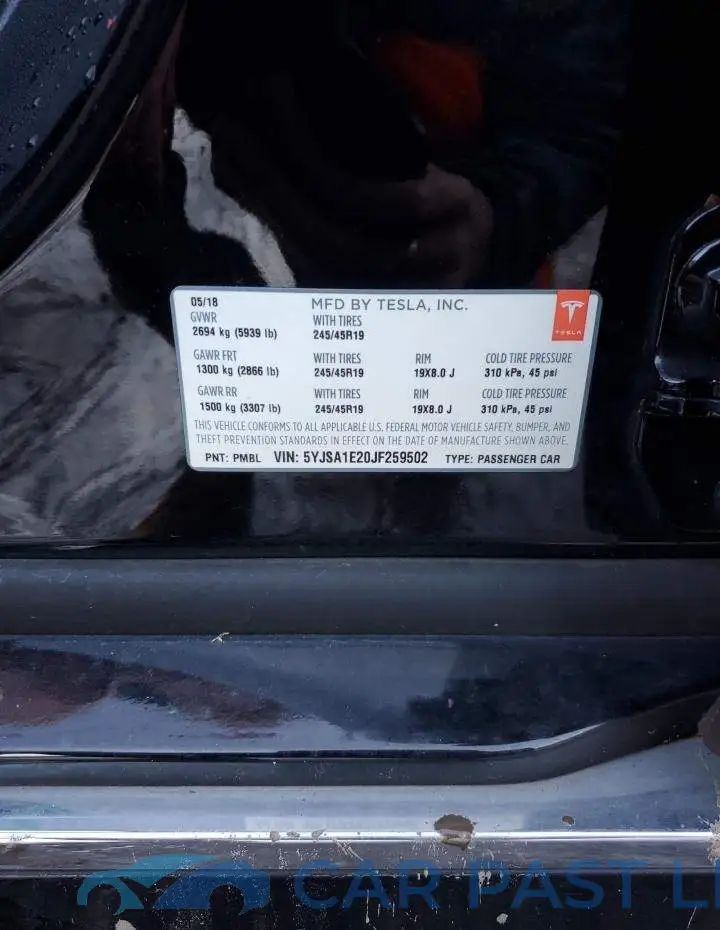 5YJSA1E20JF259502# 12