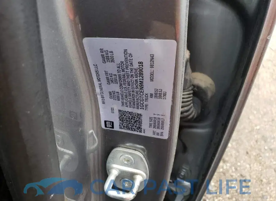 1GCGTCEN9M1289018# 12