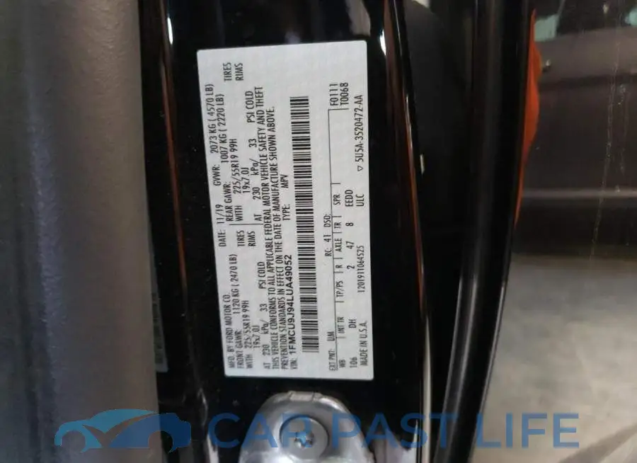 1FMCU9J94LUA49052# 13