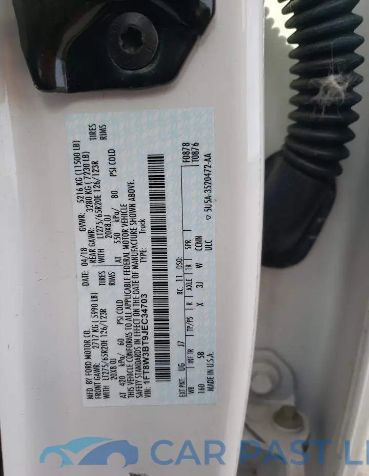 1FT8W3BT9JEC34703# 12