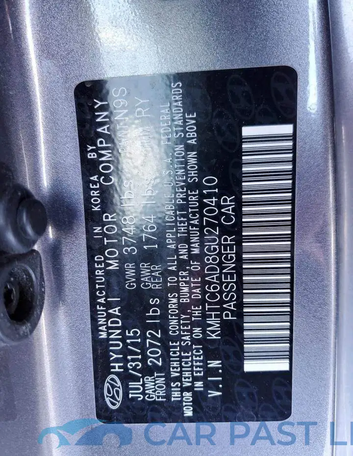 KMHTC6AD8GU270410# 12