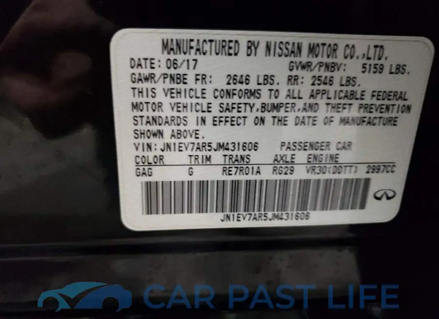 JN1EV7AR5JM431606# 12