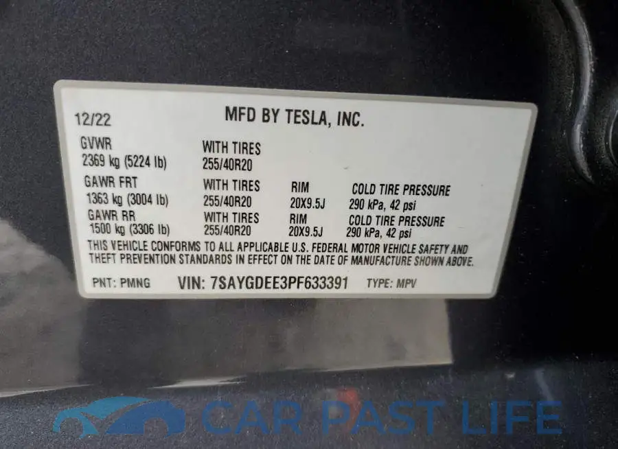 7SAYGDEE3PF633391# 14