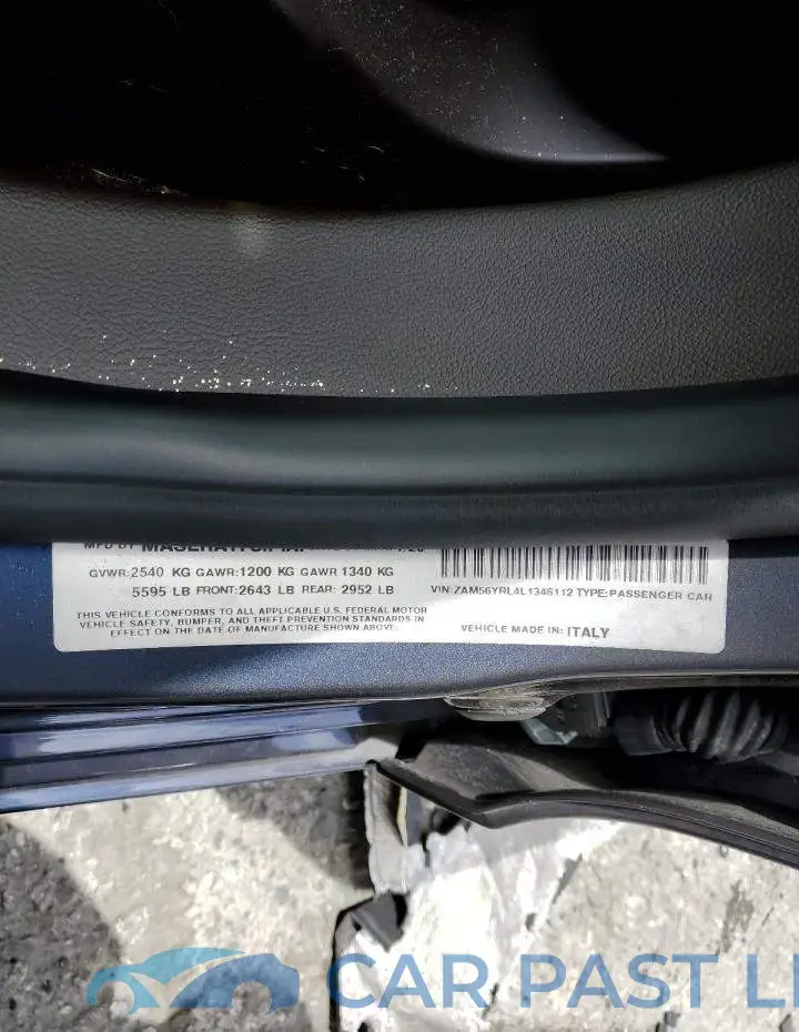 ZAM56YRL4L1346112# 12