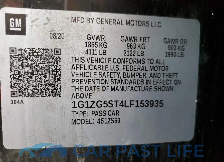 1G1ZG5ST4LF153935# 12