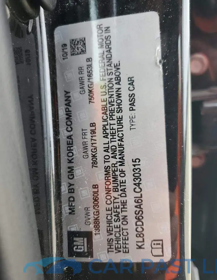 KL8CD6SA6LC430315# 12