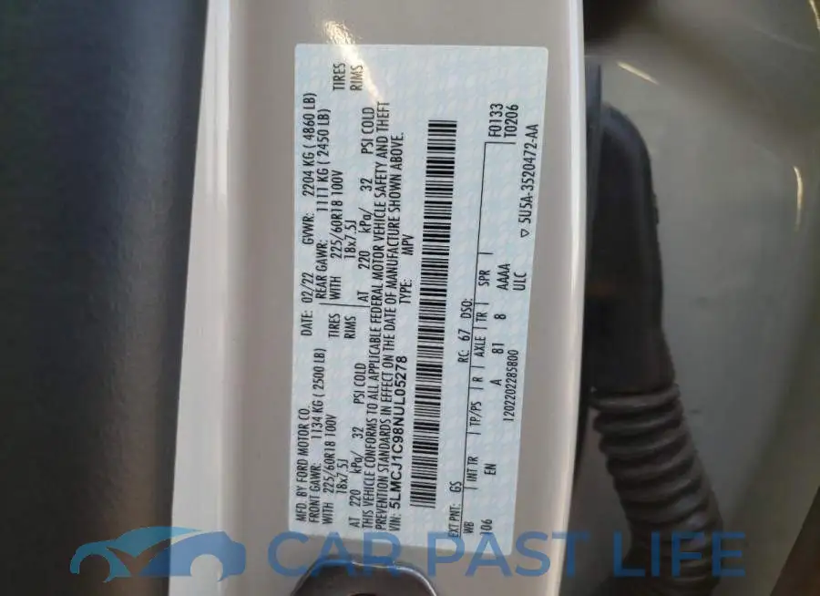 5LMCJ1C98NUL05278# 13