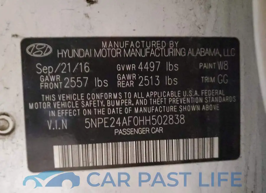 5NPE24AF0HH502838# 12