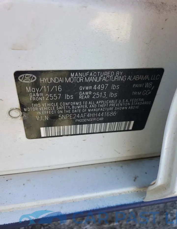 5NPE24AF4HH441686# 12