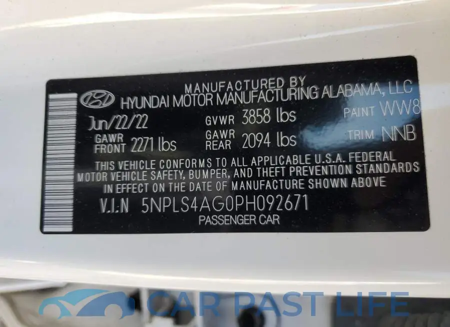 5NPLS4AG0PH092671# 12