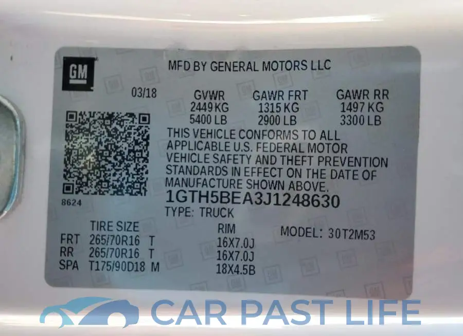 1GTH5BEA3J1248630# 12