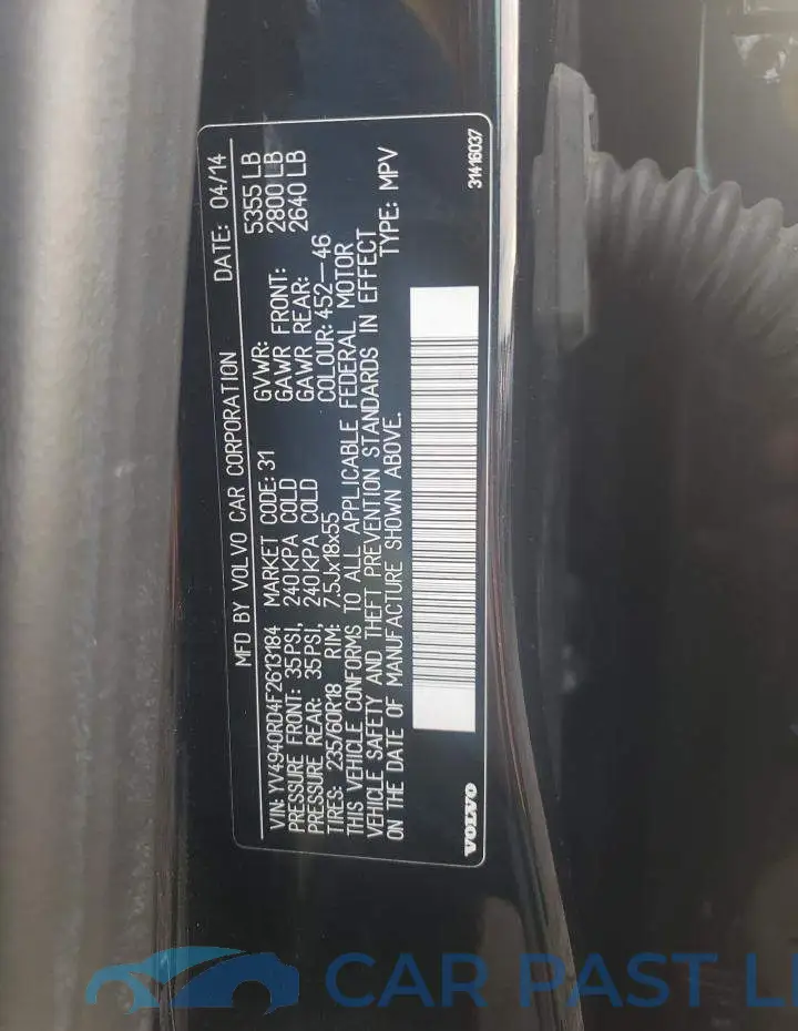 YV4940RD4F2613184# 12