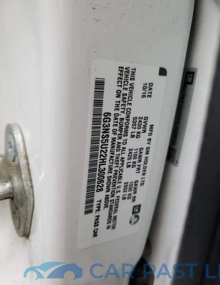 6G3NS5U22HL300628# 12