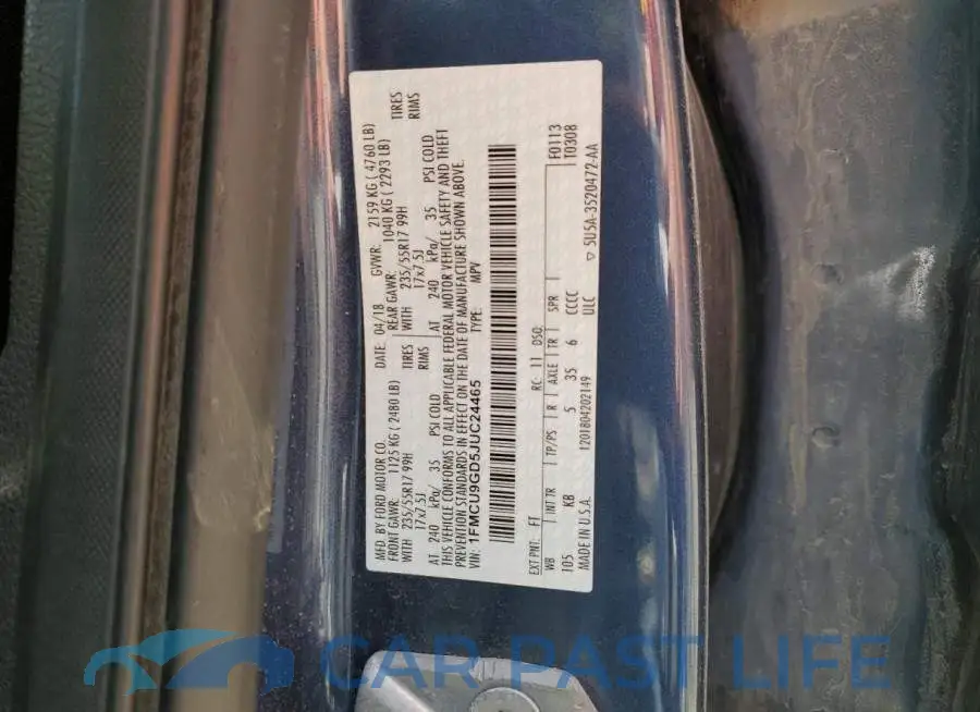 1FMCU9GD5JUC24465# 12