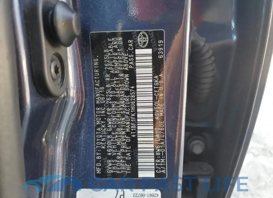 4T1BF1FK1HU628574# 13