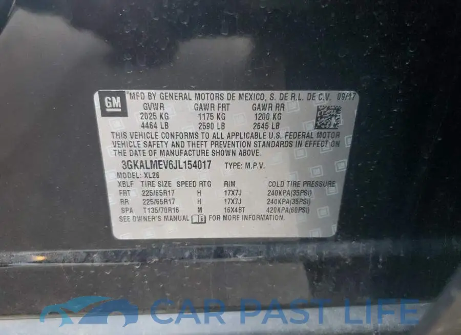 3GKALMEV6JL154017# 14
