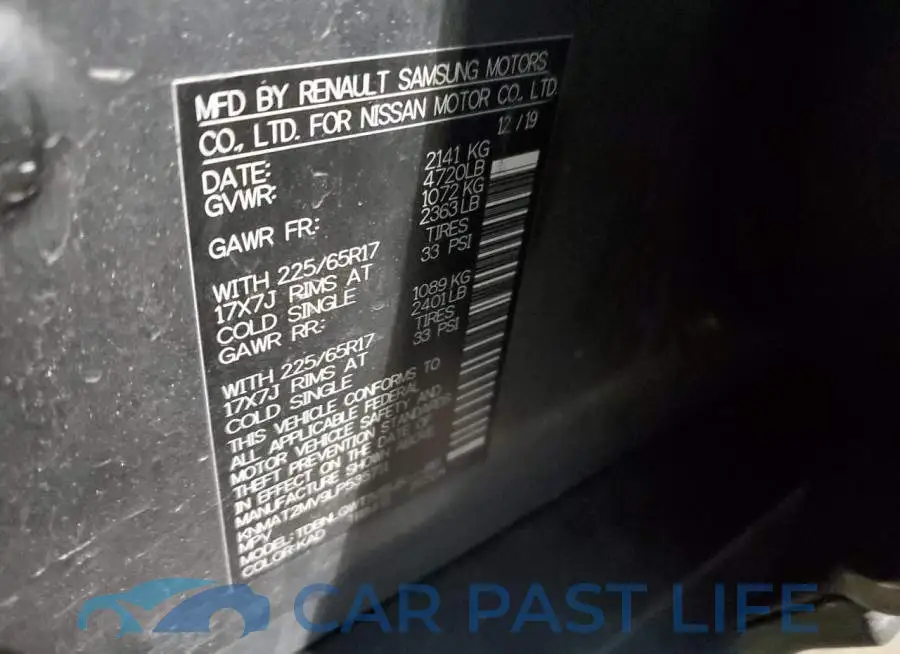 KNMAT2MV9LP535711# 12