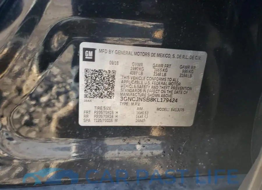 3GNCJNSB8KL179424# 12