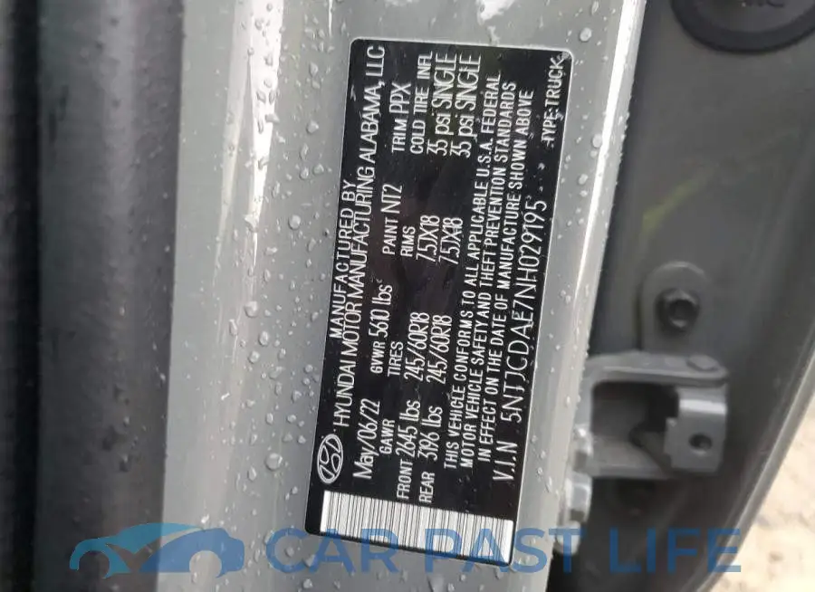 5NTJCDAE7NH029195# 13