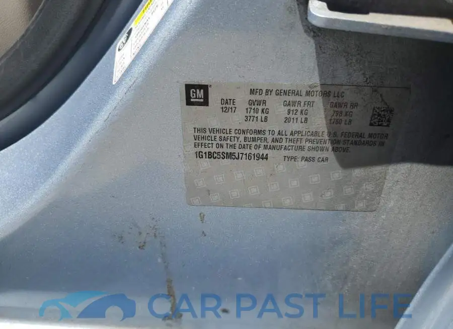 1G1BC5SM5J7161944# 12