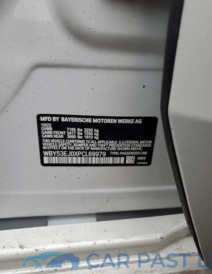 WBY53EJ0XPCL69979# 13